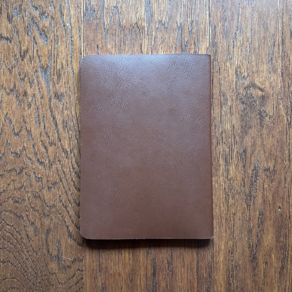 Planning Brown Leather Style Unlined Notebook | 5 x 7 IN - Picture 3 of 4